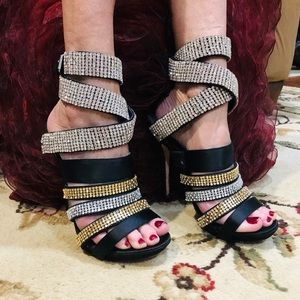 Rhinestone heels